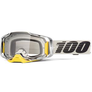 100% Armega Viggo motocrossbriller med klar plexiglas