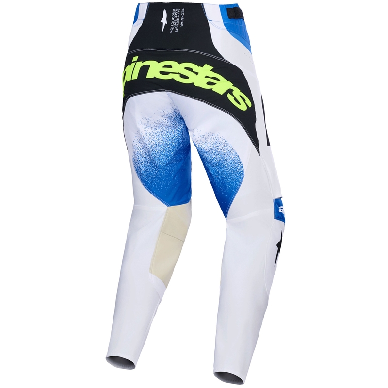 Alpinestars Techstar Knif motocrossbukser blå-sort-fluo gul
