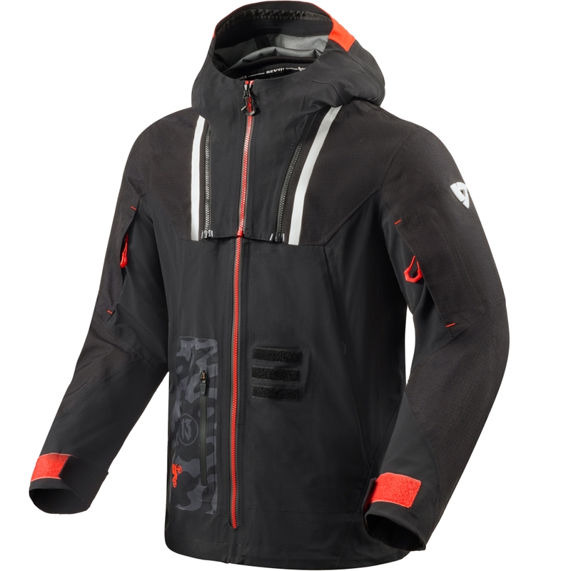 Revit Vision H2O motorcykeljakke sort-rød