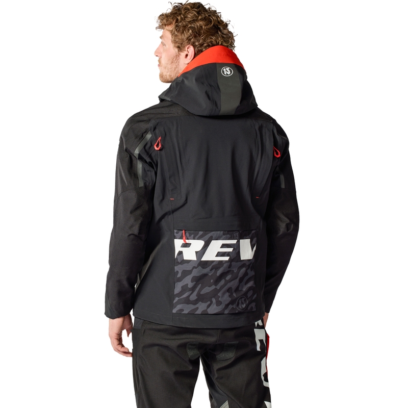 Revit Vision H2O motorcykeljakke sort-rød