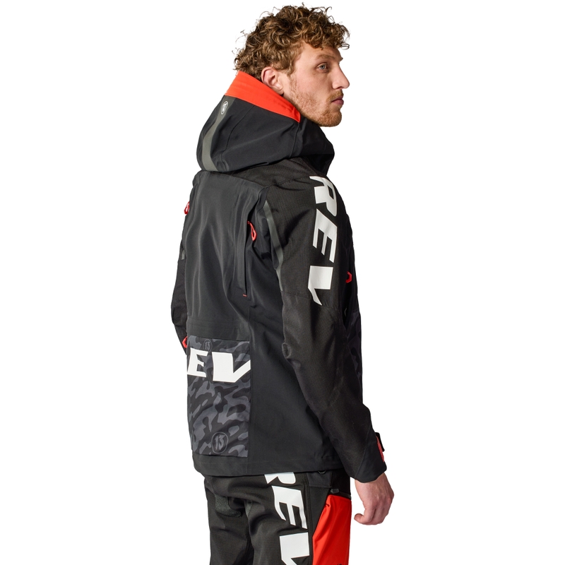 Revit Vision H2O motorcykeljakke sort-rød