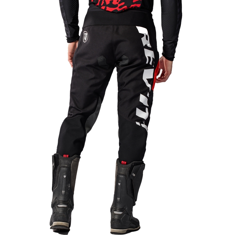 Revit Lejano motorcykelshorts sort-rød