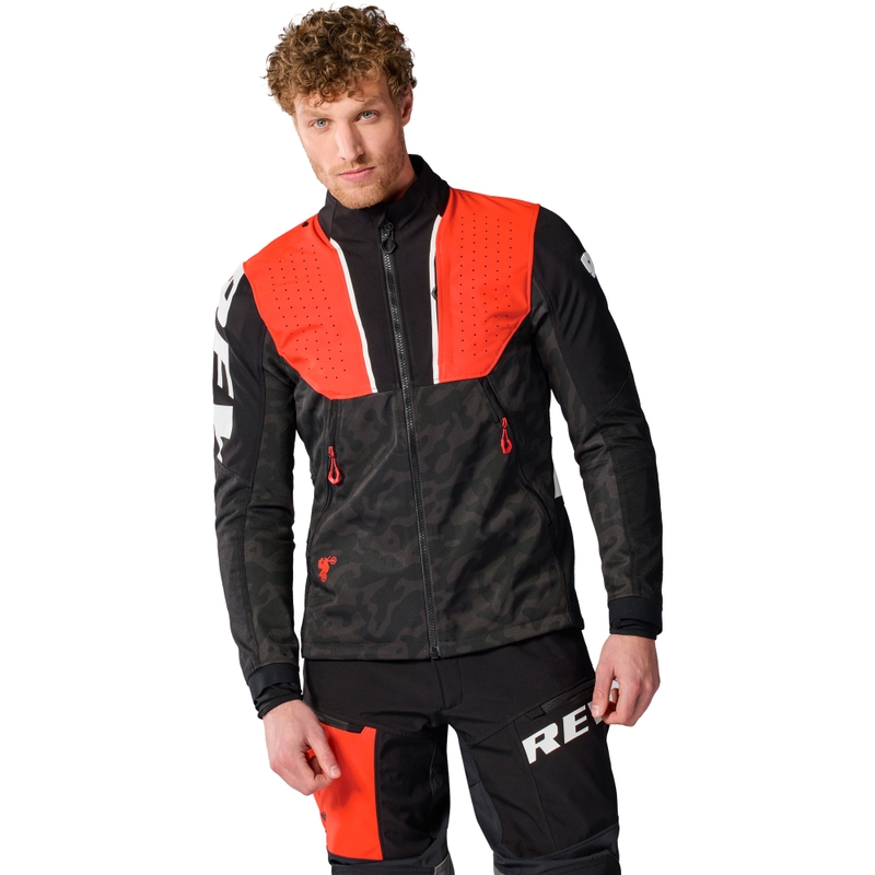 Revit Africa motorcykeljakke sort-rød