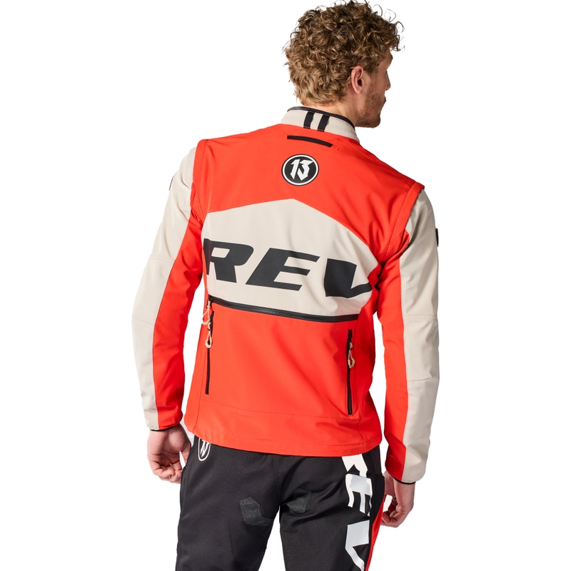 Motorcykeljakke Revit Morocco Sand-Rød