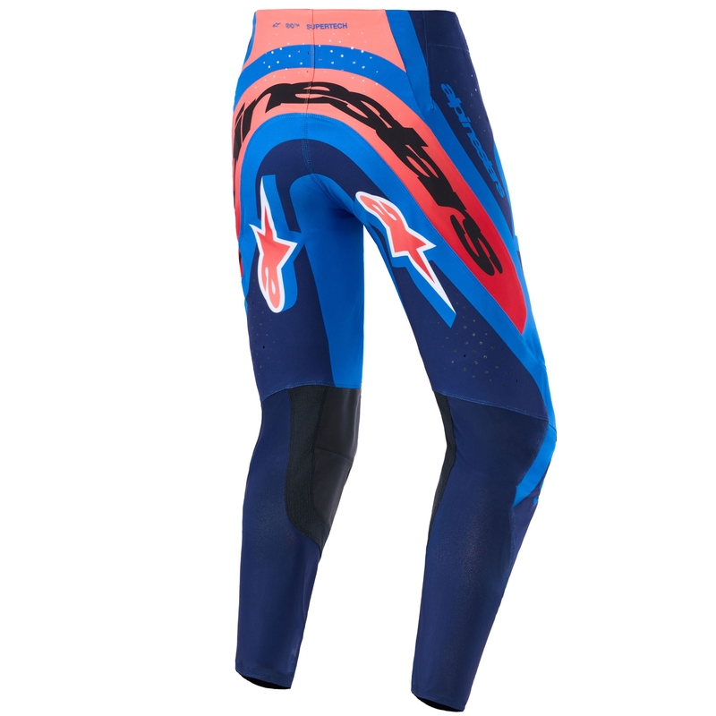 Alpinestars Supertech Vista motocrossbukser mørkeblå-koral-kobolt