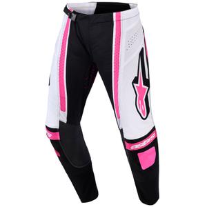 Alpinestars Stella Techstar Nomur dame motocrossbukser sort-hvid-pink