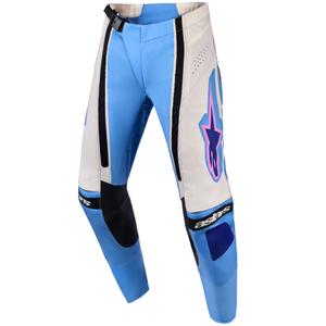 Alpinestars Stella Techstar Nomur dame motocrossbukser lyseblå-hvid offwhite-sort-pink
