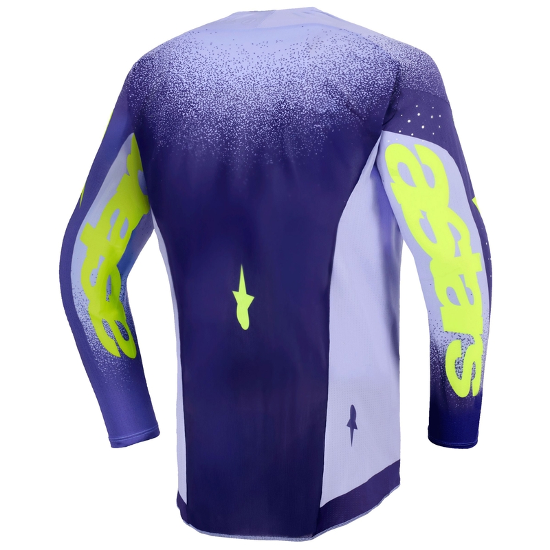 Crosstrøje Alpinestars Supertech Scenz Børn Lilla-Fluo Gul