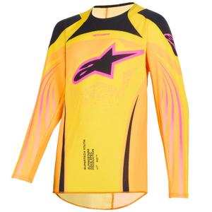 Alpinestars Techstar Nomur Børne Motocross Trøje Orange-Gul-Pink