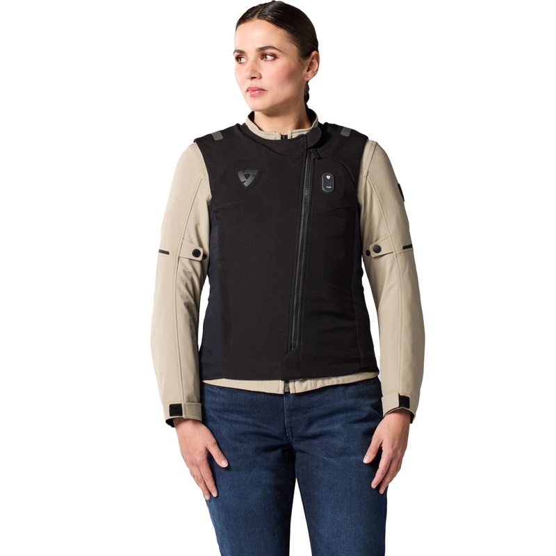 Motorcykel-airbagvest Revit Avertum Street Tech-Air® Dame, Sort