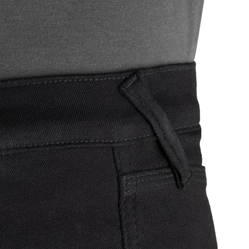 OXFORD ORIGINAL GODKENDTE SUPER STRETCH JEANS AA SLIM FIT cropped motorcykeljeans sorte