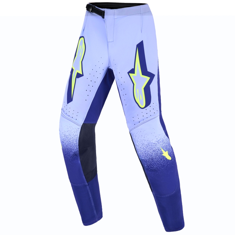 Crossbukser Alpinestars Supertech Scenz Børn, Lilla-Fluo Gul