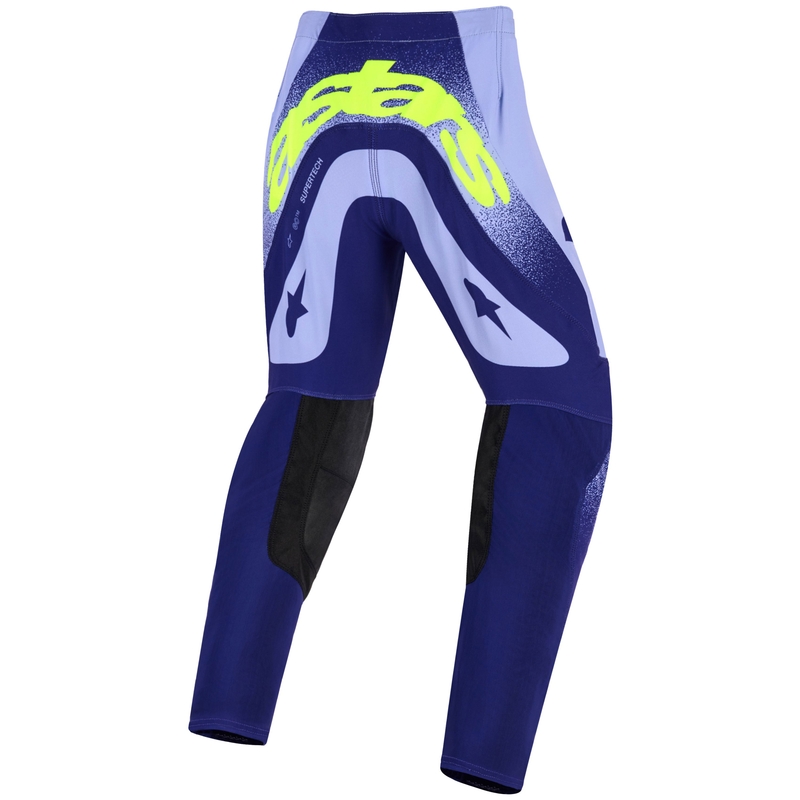 Crossbukser Alpinestars Supertech Scenz Børn, Lilla-Fluo Gul