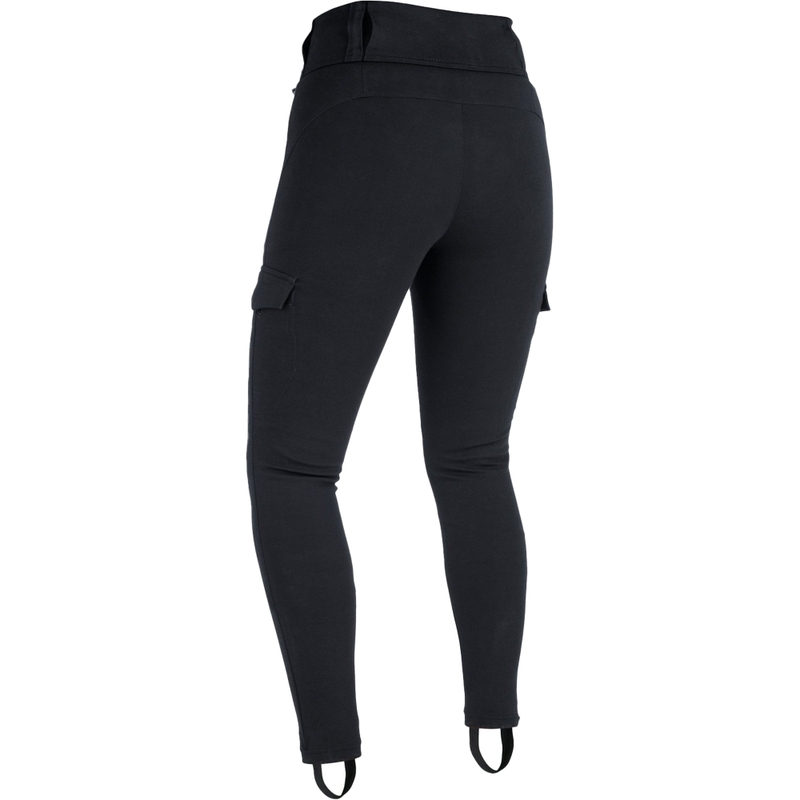 Dame motorcykelleggings med aramidforing Oxford Super Cargo sort