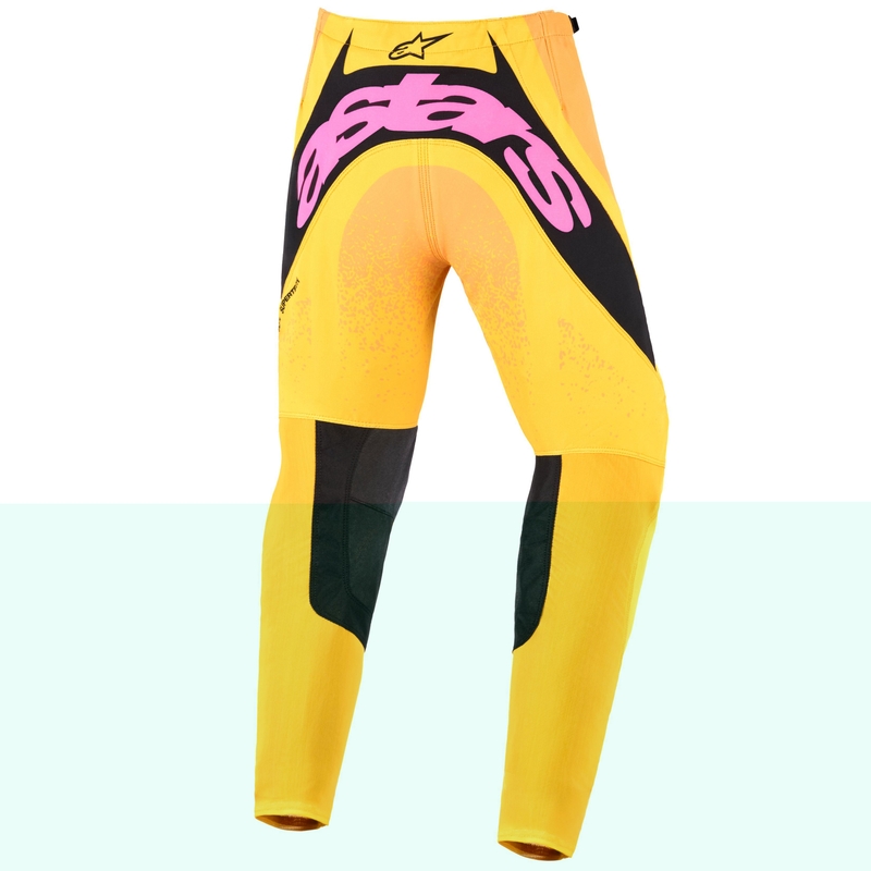 Motocrossbukser Alpinestars Techstar Nomur Børn, Orange-Gul-Pink