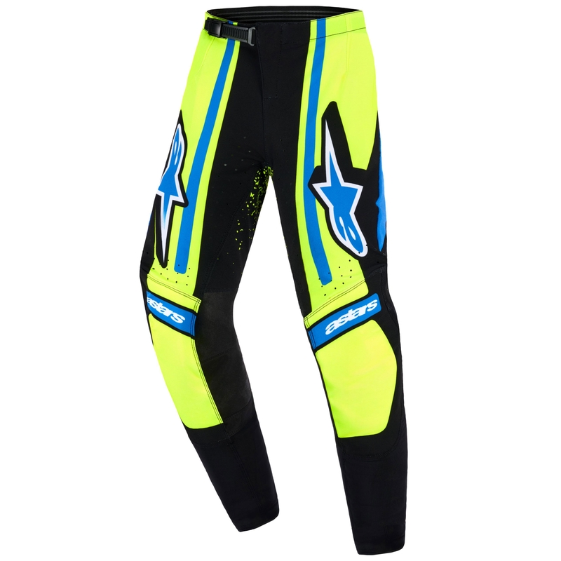 Motocrossbukser Alpinestars Techstar Nomur Børn, Mørkeblå-Fluo Gul-Blå
