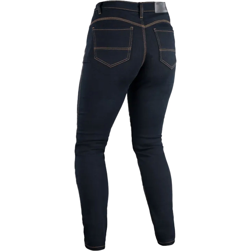 Dame motorcykeljeans OXFORD ORIGINAL GODKENDTE SUPER STRETCH JEANS AA SLIM FIT blå indigo