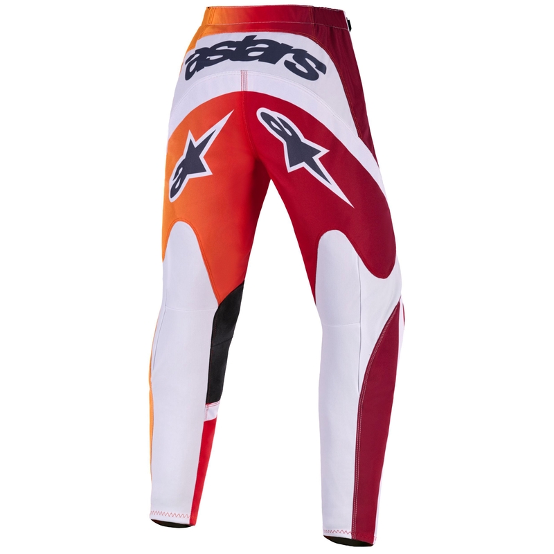 Alpinestars Fluid Portl børne motocrossbukser rød-orange-lysegrå