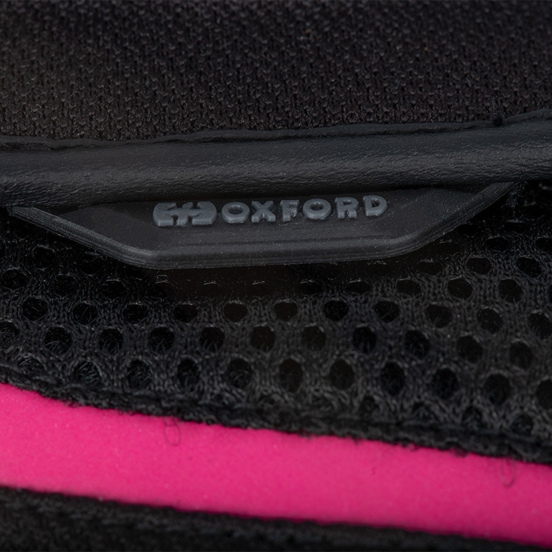 Dame motorcykelhandsker Oxford Brisbane sort-pink