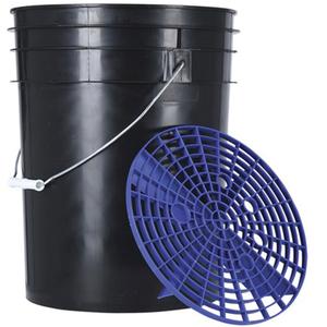 Spand med drypgitter Oxford sort-blå