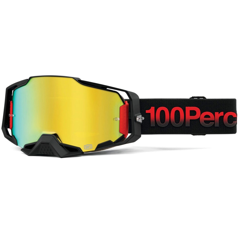 Motocross-briller 100% - USA TZAR med guld plexiglas