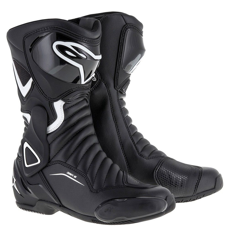 Alpinestars Stella S-MX 6 motorcykelstøvler i sort og hvid