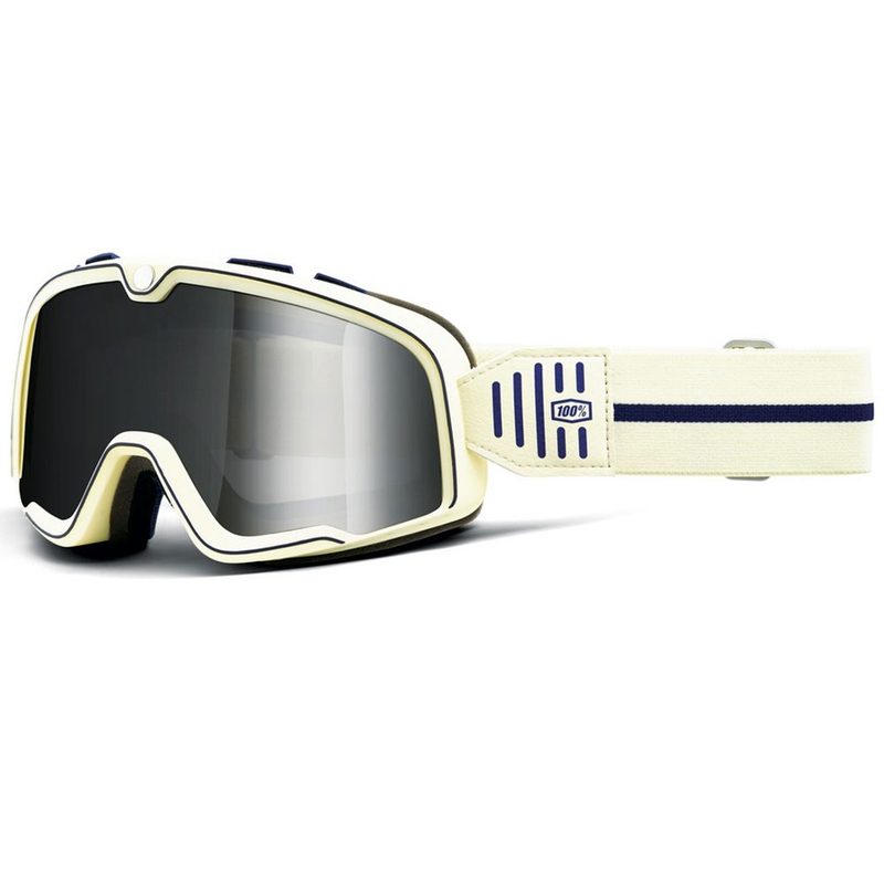 Motorcykelbriller 100% BARSTOW ARMO med sølv plexiglas