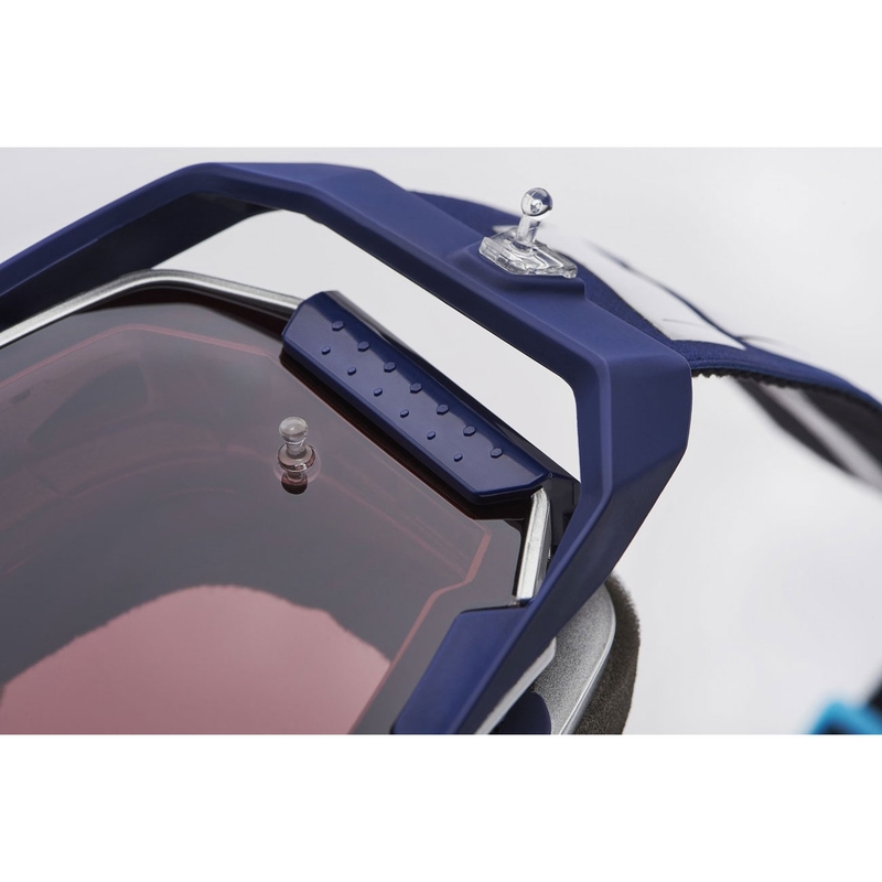 Motocross-briller 100% ARMEGA Hiper Novel med sølv plexiglas