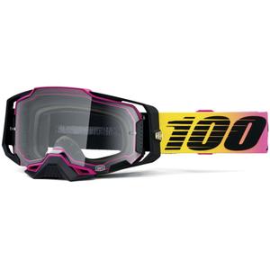 Motocrossbriller 100% ARMEGA 91 med klar plexiglas
