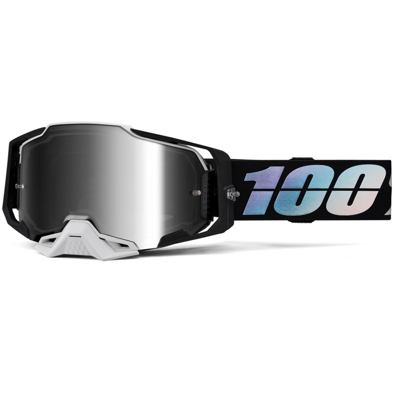Motocross-briller 100% ARMEGA Krisp med sølv plexiglas