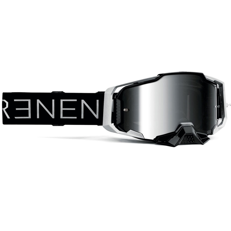 Motocross-briller 100% ARMEGA Reneen S2 med sølv plexiglas