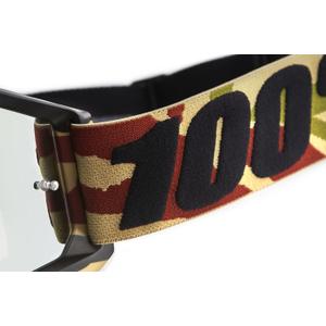 100% Accuri Mission motocrossbriller med sølv plexiglas