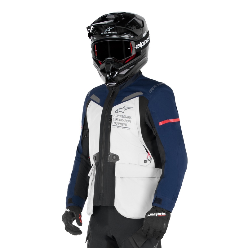Jakke Alpinestars ST-7 Gore-Tex Lysegrå-Blå-Sort