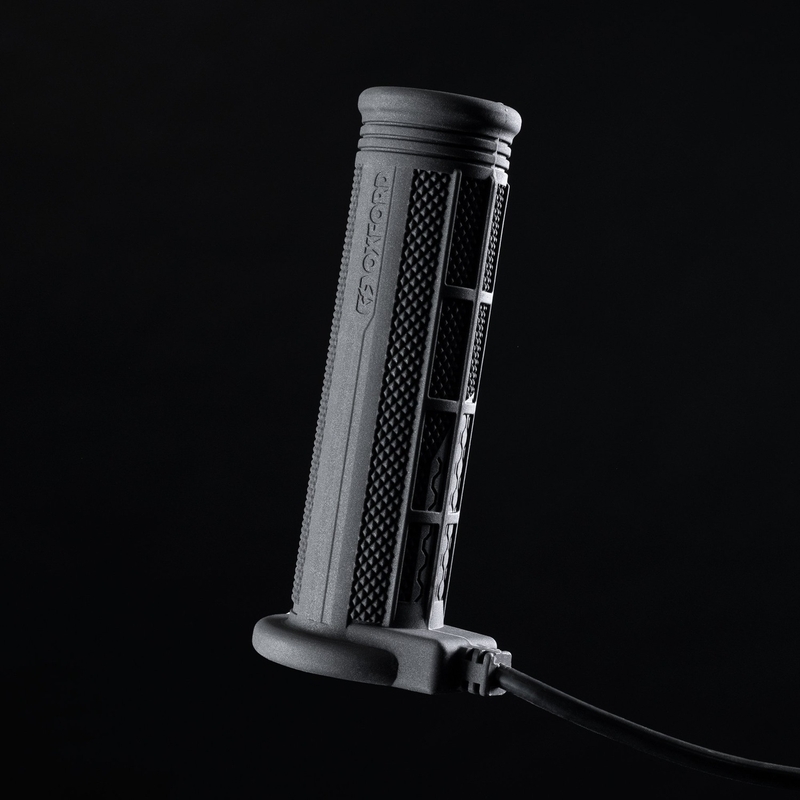 Oxford Hotgrips PRO Adventure varmegreb med integrerede betjeningselementer i grebet