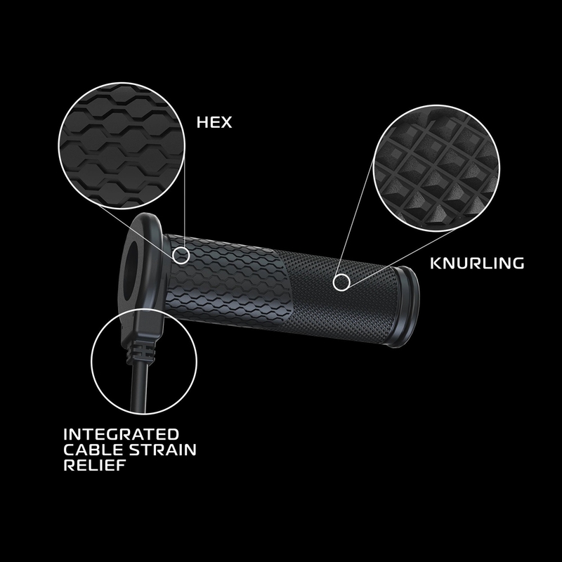 Oxford Hotgrips PRO Touring varmegreb med integrerede betjeningselementer i grebet
