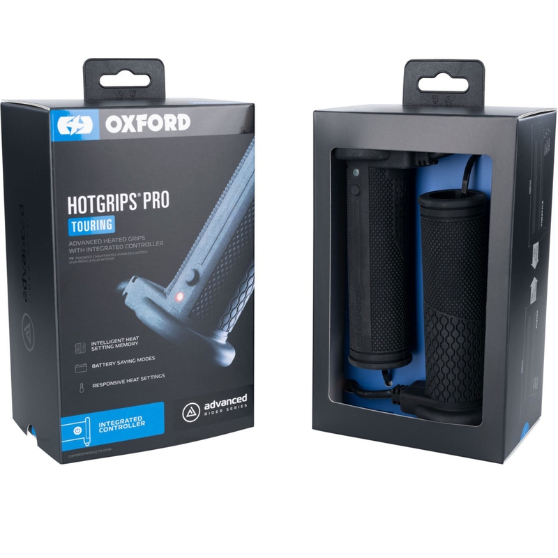 Oxford Hotgrips PRO Touring varmegreb med integrerede betjeningselementer i grebet
