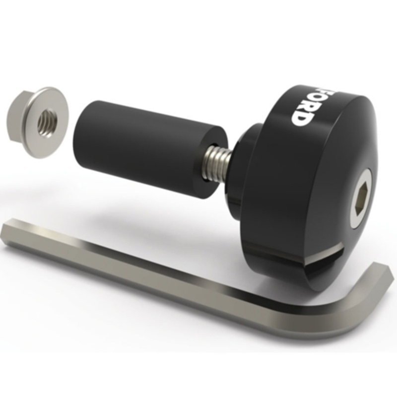 Oxford Bar Ends 1 styrvægte med reduktion sort 1 par