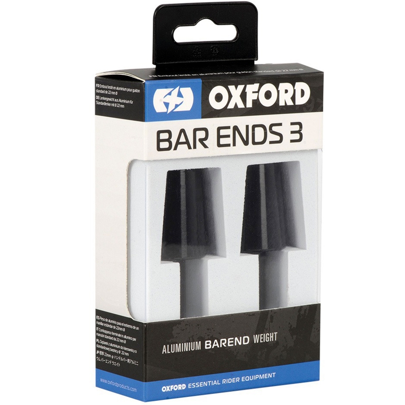 Oxford Bar Ends 3 styrvægte med reduktion sort 1 par