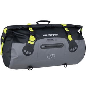 Oxford Aqua T-50 Roll Bag 50 l vandtæt taske sort-grå-fluo gul