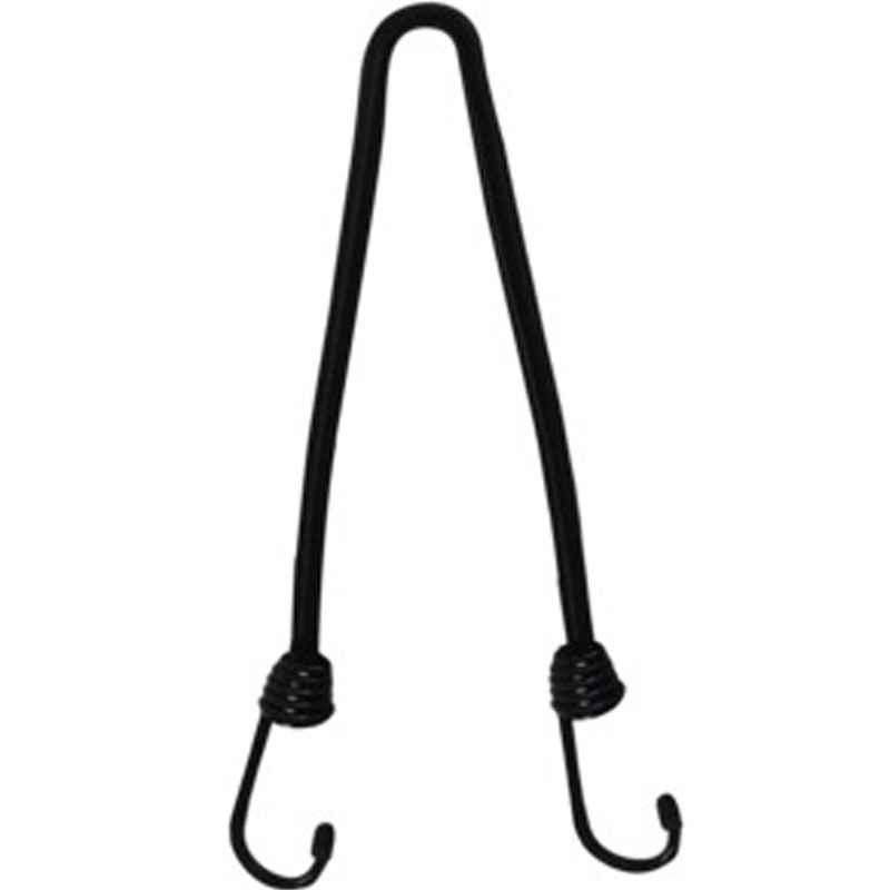 Oxford Spider-rem 600/10 mm med wire-krogeender, sort