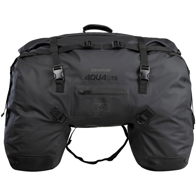 Oxford Aqua D-70 bagerste sadeltaske, sort