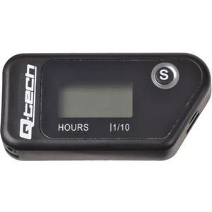 Trådløs timetæller med nulstillelig tæller Q-TECH sort