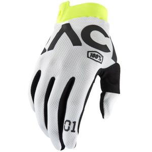 Motocrosshandsker 100% - USA ITRACK RACR hvide