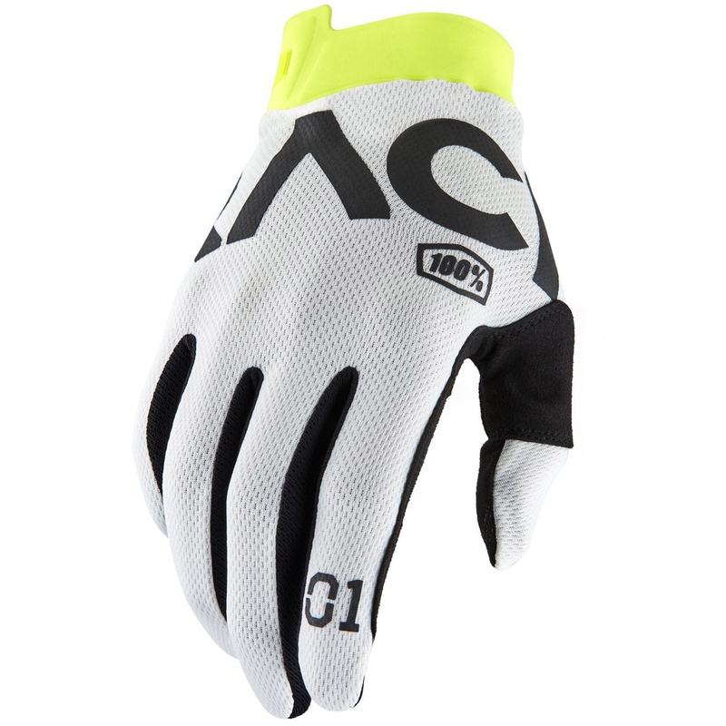Motocrosshandsker 100% - USA ITRACK RACR hvide