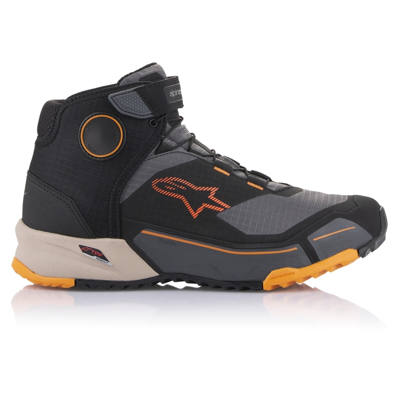 Alpinestars CR-X Drystar motorcykelstøvler sort-brun-orange