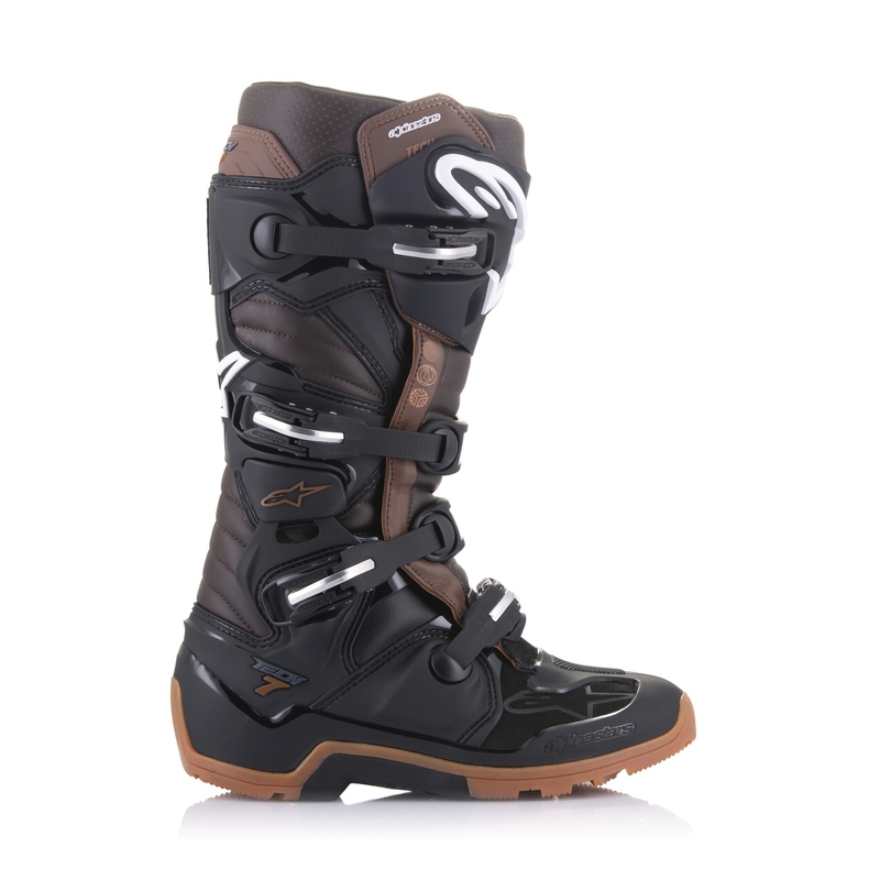Motorcykelstøvler Alpinestars Tech 7 Enduro, Sort/Mørkebrun
