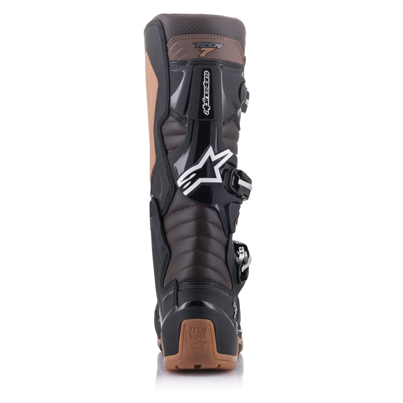 Motorcykelstøvler Alpinestars Tech 7 Enduro, Sort/Mørkebrun