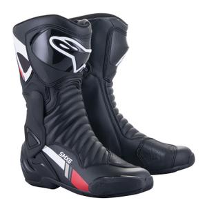Alpinestars S-MX 6 motorcykelstøvler sort-hvid-grå-rød