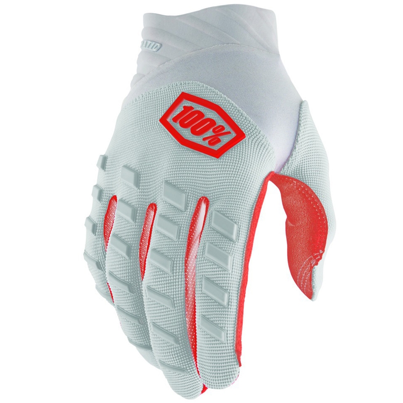 Motocrosshandsker 100% - USA AIRMATIC sølv