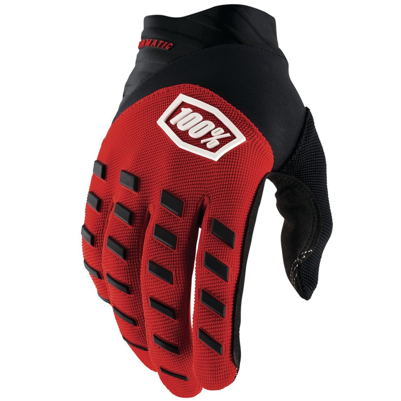 Motocrosshandsker 100% - USA AIRMATIC rød-sort